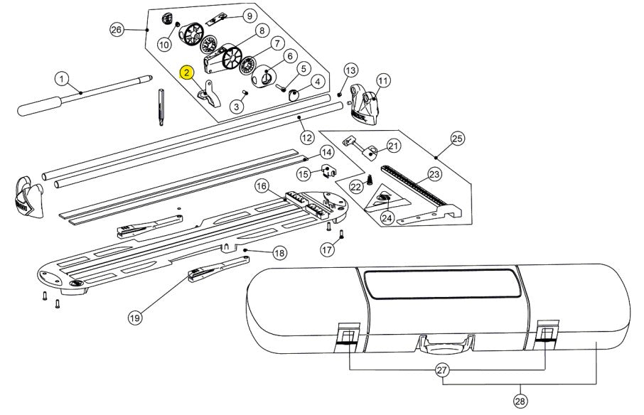Rubi - Pied de casse étoilé pour le casse-carreaux STAR40