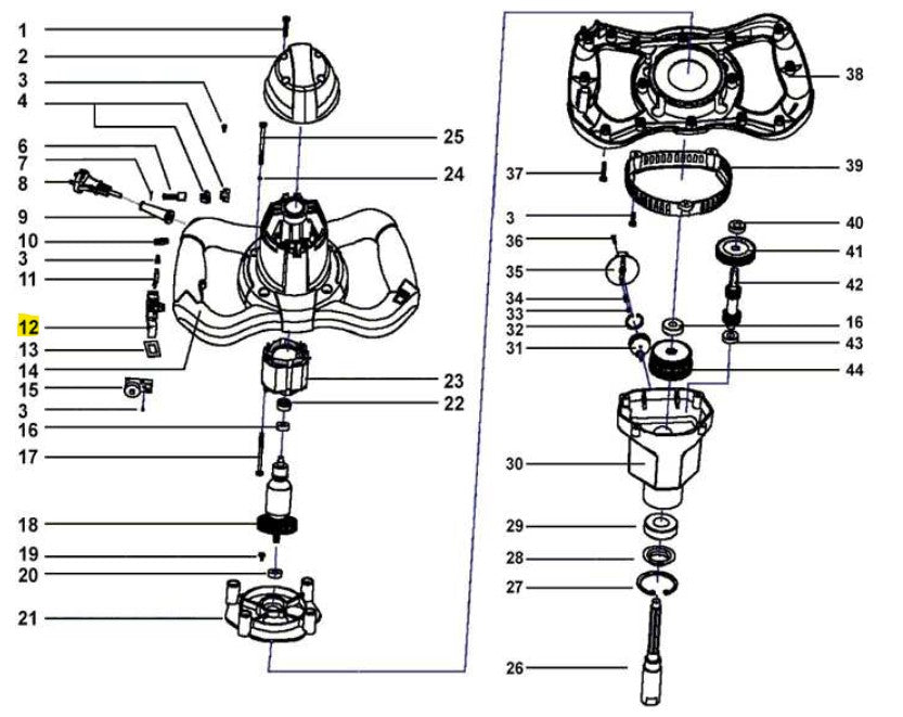 Rubi - Interrupteur 230V pour Rubimix-9-BL