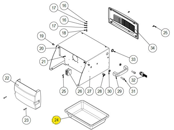 Rubi - Bac à eau pour ND-180/200
