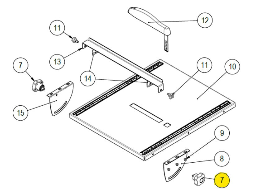 Rubi - Ensemble de boutons rouges M8 x 13 V2 pour ND-200