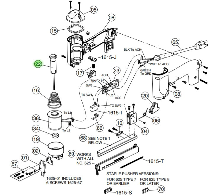 Crain - Ensemble moteur pour no. 625