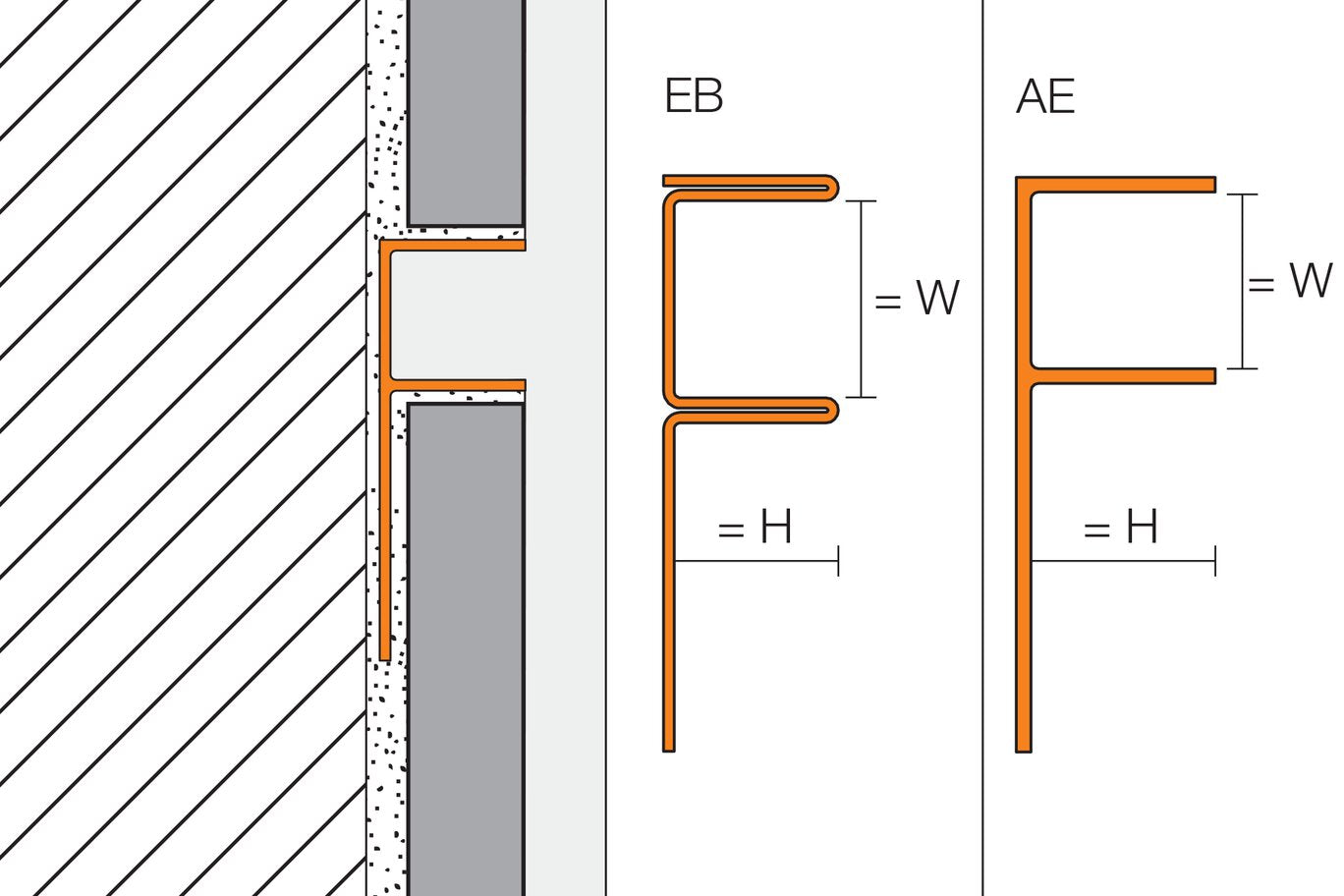 Schluter Systems - Deco-Sg Profile Rain 3/8 Alu Grege 12 ||SG100TSBG12