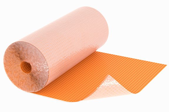 3' 2-3/4" x 83' 4" - 1/8" (3.5 mm) (269 sq ft) - DITRA-PS Self-adhesive uncoupling membrane in sheet form for underfloor heating ||DITRAPS25M