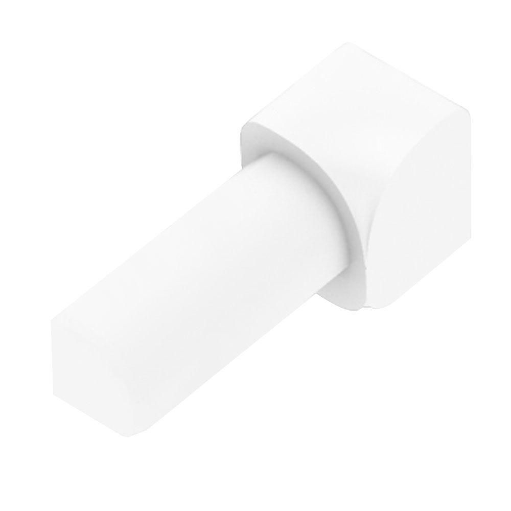 Schluter - RONDEC Coin intérieur 90° - plastique PVC blanc éclatant 3/8" (10 mm)