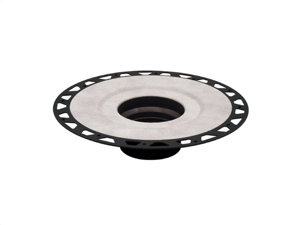 Schluter - KERDI-DRAIN ABS Flange without Sleeves and Corner - 2" Drain Outlet (Pack of 10) ||KD2/ABS/FL10