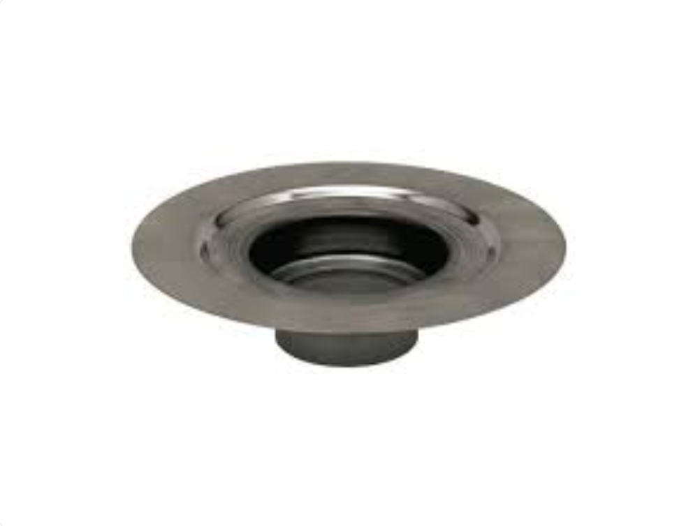 Schluter - KERDI-DRAIN flange with 2" collarless outlet - stainless steel (V2) ||KD2/E/FL