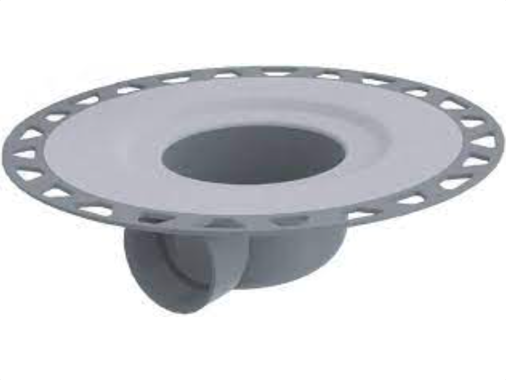 Schluter - PVC horizontal flange KERDI-DRAIN-H - drain outlet without collar 2" ||KDH2/PVC/FL