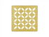 Stainless Steel (V2) Brushed Classic Gold 4" - Schluter KERDI-DRAIN Floral Square Grate Kit ||KDIF4GRKEBCGD5