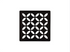 Stainless Steel (V2) Matte Black 4" - Schluter KERDI-DRAIN Floral Square Grate Kit ||KDIF4GRKMGSD5