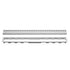 Schluter - KERDI-LINE Drain linéaire encastré avec design de grille Square - acier inoxydable (V4) chrome 3/4" x 47-1/4