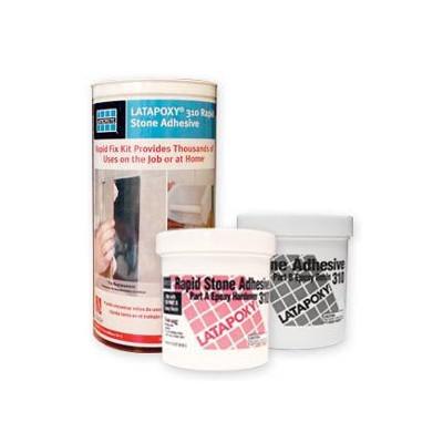 Laticrete - Trousse d'adhésif rapide pour pierres Latapoxy 310 Mini unité - partie A (0.5 L) + partie B (0.5 L) - 1 L
