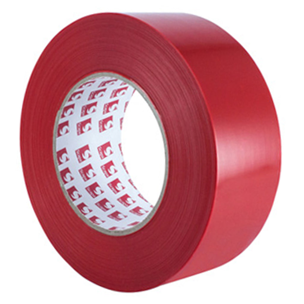 Lowry Sales - Ruban Polyflex Polyéthylène - Rouge - 48 mm x 55 m - 7 mil (paquet de 24)