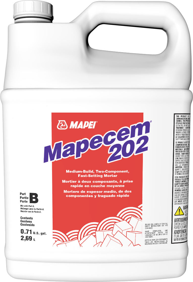 Mapei - Mapecem 202 Mortier à prise rapide en couche moyenne Partie B 2.69 L