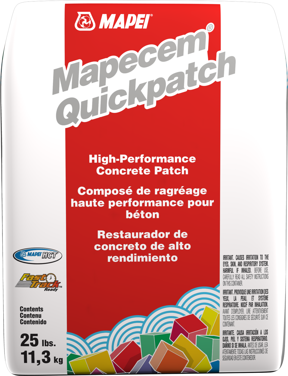Mapei - Mapecem Quickpatch Composé de ragréage haute performance pour béton - 25 lb