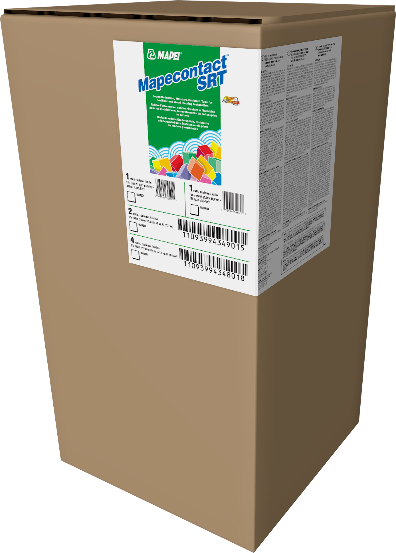 Mapei - Mapecontact SRT Ruban d’atténuation sonore résistant à l’humidité 1' x 166' (166 pi²)