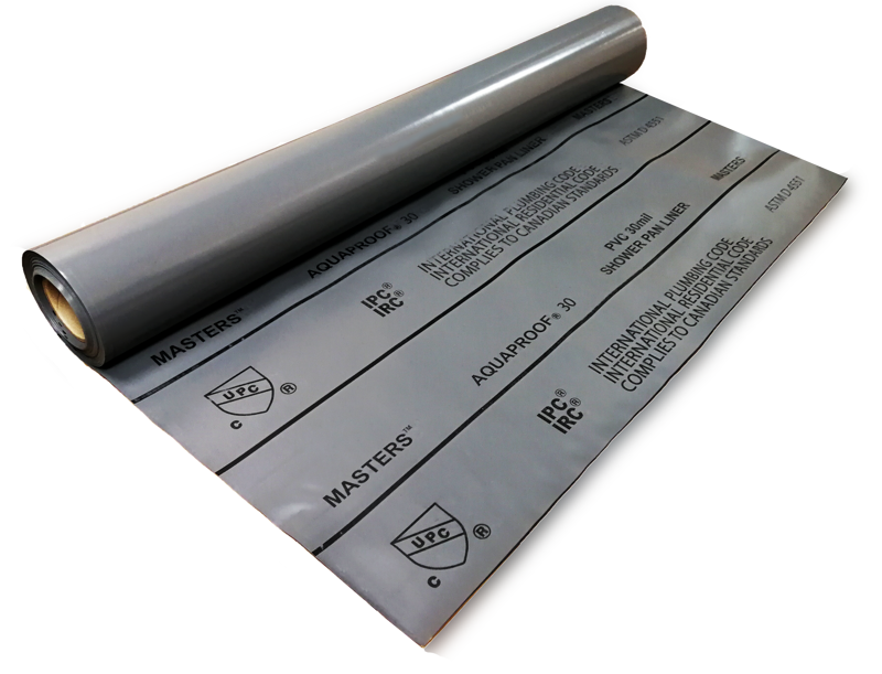 Oatey - Membrane de revêtement de douche Masters Aquaproof PVC 4' x 50' - 30 mil (200 pi²)