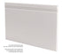 M-D PRO - Plinthe pinacle en vinyle #063 Burnt Umber 4 1/2" x 8' (paquet de 8)