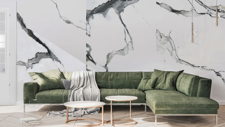 Panneau mural COMPOSI 3mm #506 Statuario Mat 36" x 96" - 1/8" (3 mm)