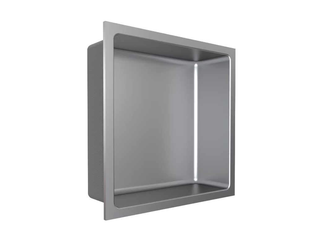 Fusion - 12" x 12" - Stainless Steel Shower Niche ||PRO1212