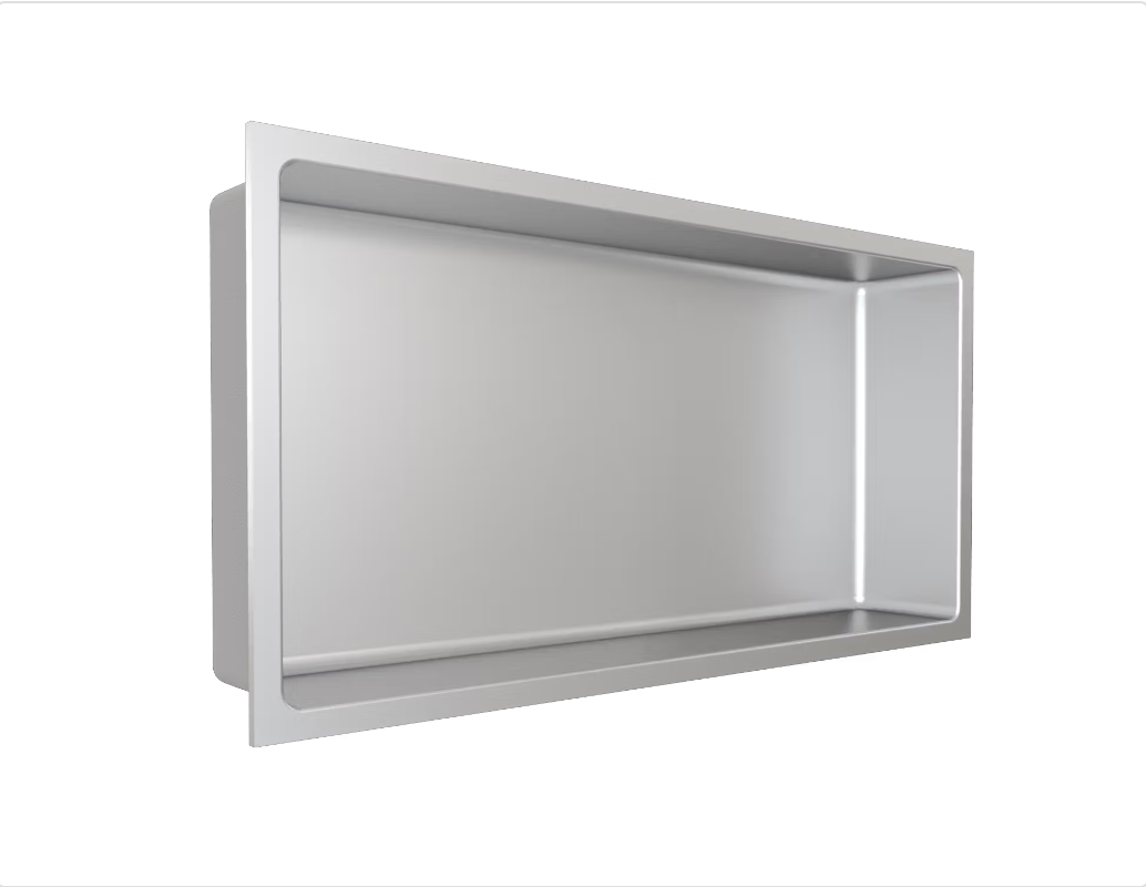 Fusion - 12" x 24" - Stainless Steel Shower Niche ||PRO1224