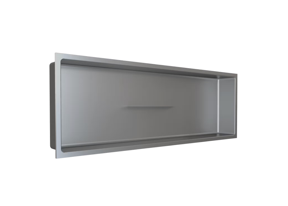 Fusion - 12" x 36" - Shower Niche with Center Shelf Stainless Steel ||PRO1236TH