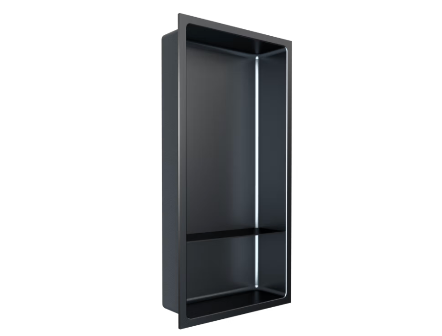 Fusion - 12" x 24" - Shower Niche with Shelf, Nano Stainless Steel ||PRO2412TGS