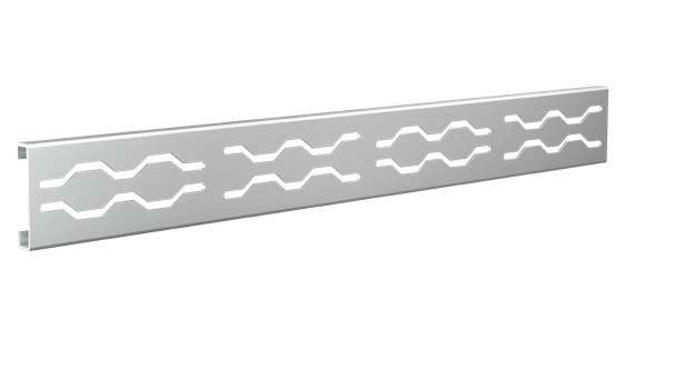Fusion - Grille de douche linéaire acier inoxydable 2-1/2" x 24"