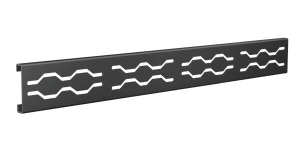 Fusion - Grille de douche linéaire acier inoxydable noir 2-1/2" x 24"
