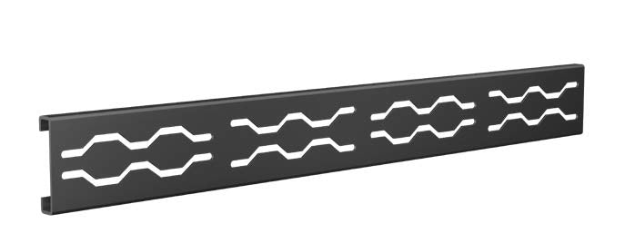 Fusion - Grille de douche linéaire acier inoxydable noir 2-1/2" x 36"