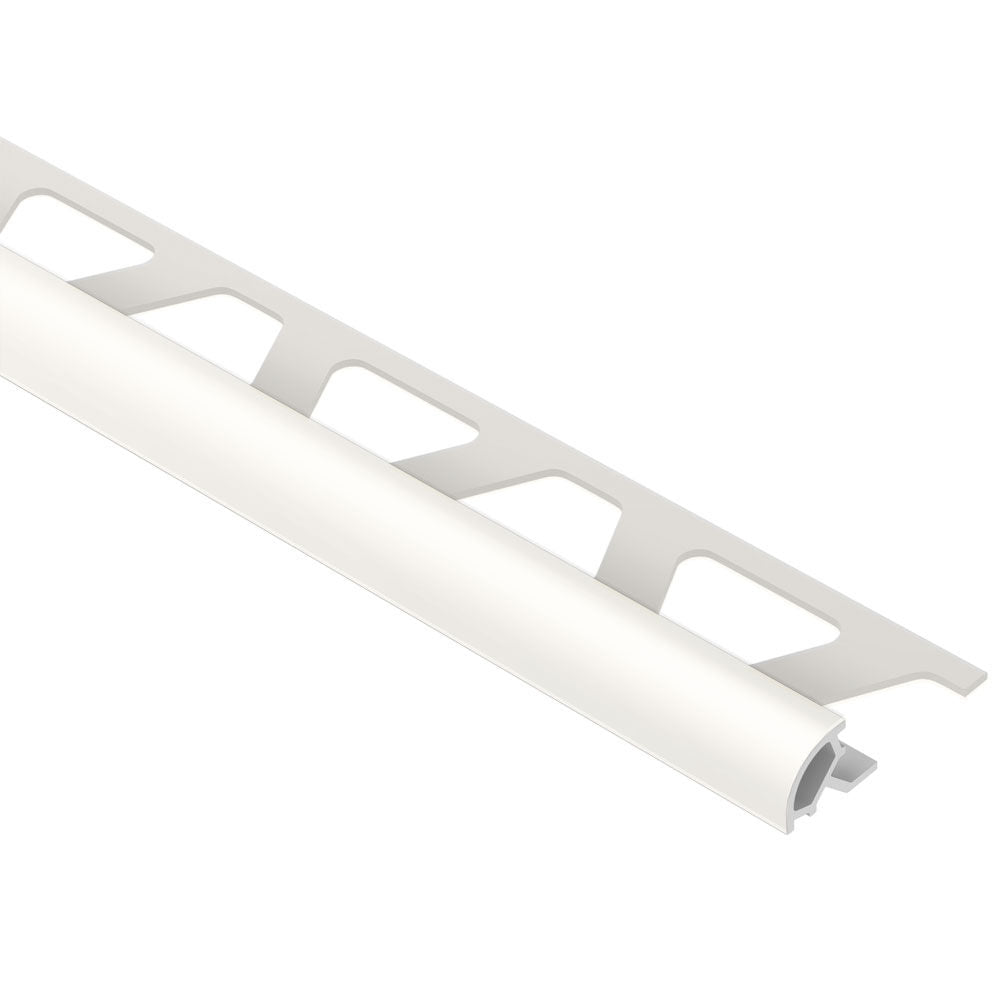 Schluter - RONDEC Bullnose Trim - PVC Plastic White 5/16" (8 mm) x 8' 2-1/2"