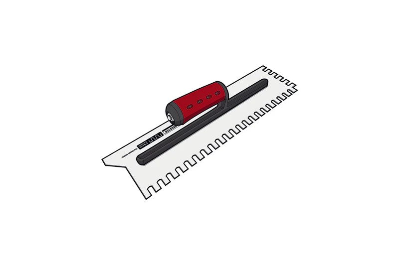 1/4" (6 x 6.5mm) Tile Edging Trowel 8" Length