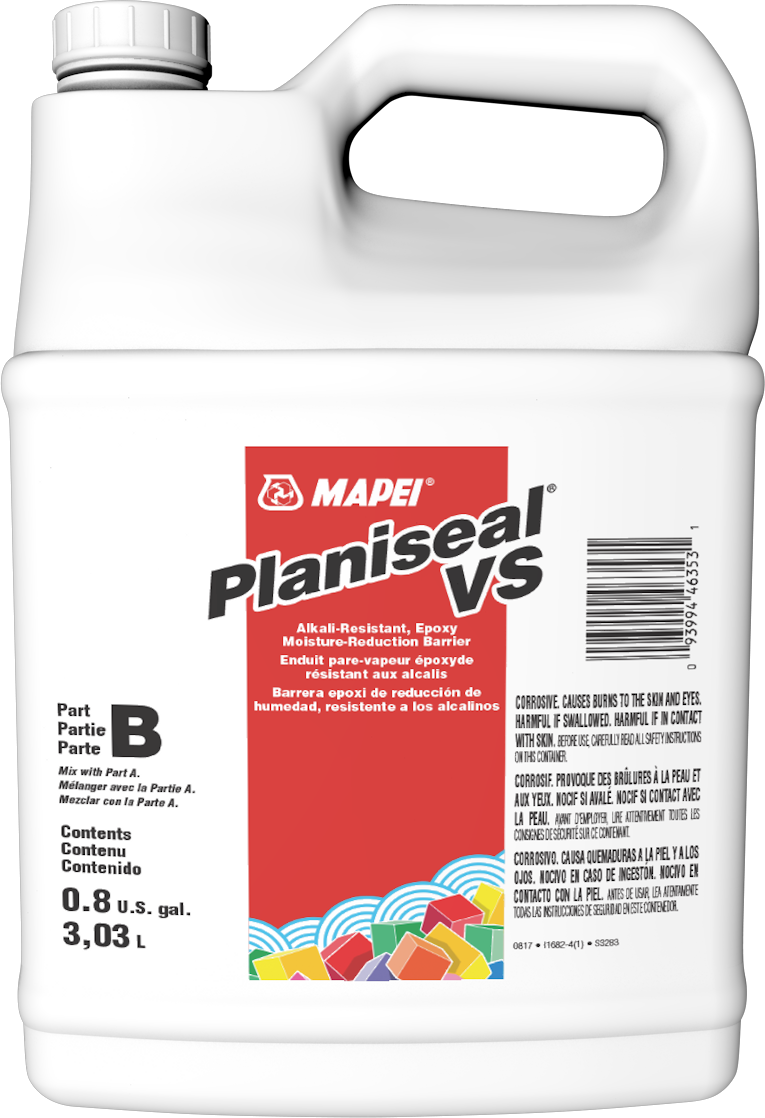 Mapei - Barrière de réduction de l'humidité Planiseal VS époxy résistant aux alcalis partie B bidon 3.03 L