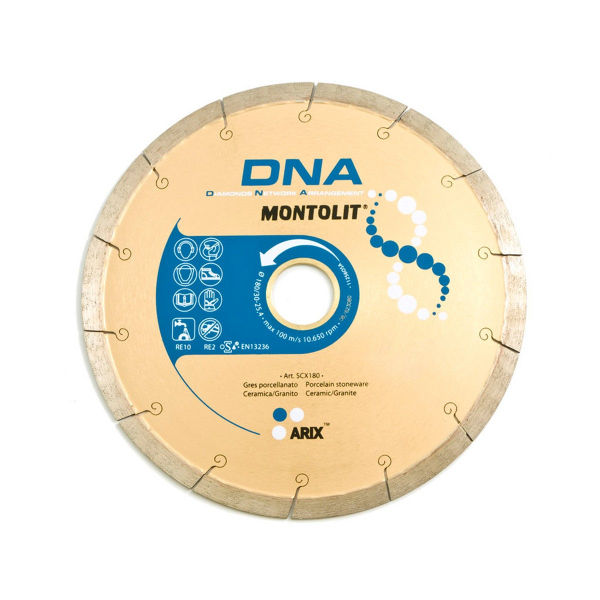 Montolit - DNA Lame diamantée pour coupe à l'eau 7"