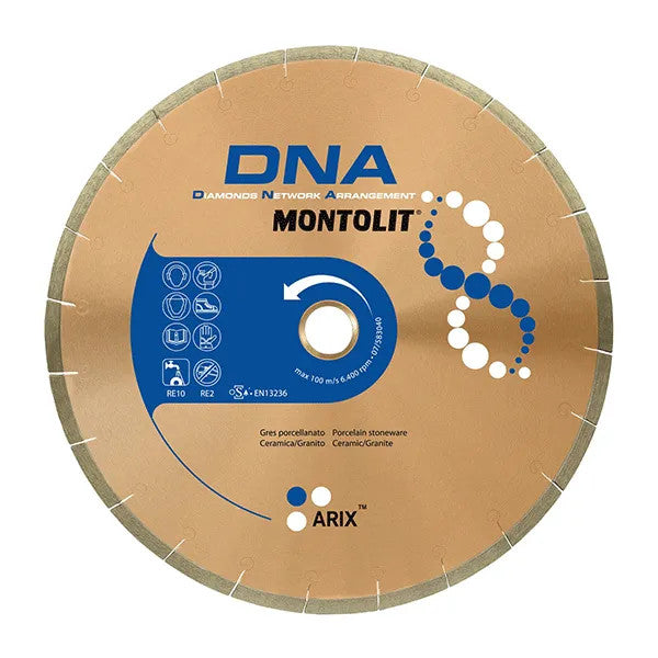 Montolit - DNA Lame diamantée pour coupe à l'eau 8"