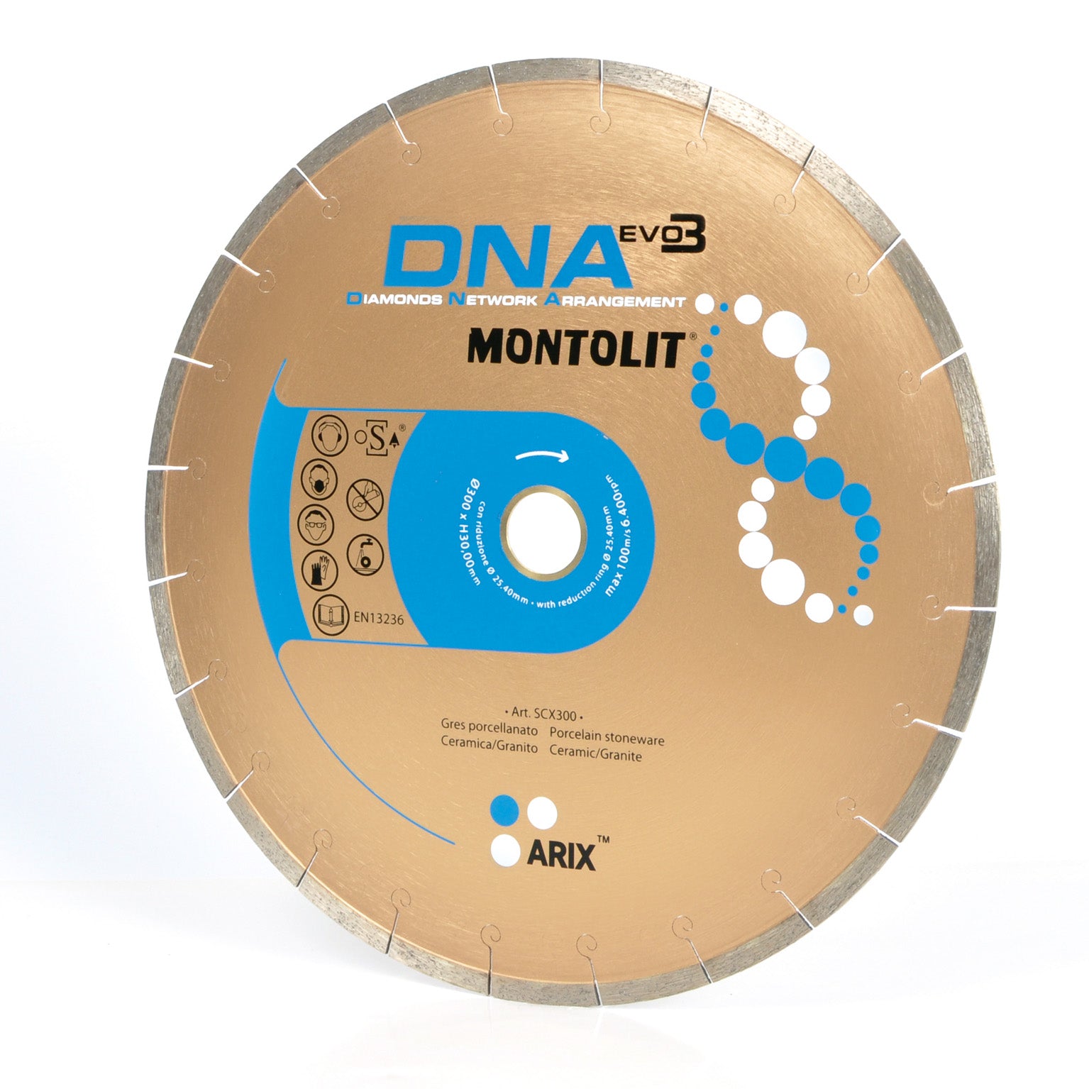Montolit - Lame de diamant en porcelaine DNA 12"