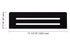 Schluter - SHELF-N Rectangular Niche Shelf, Wave Model - Matte Black Aluminum ||SNS1D10MGS