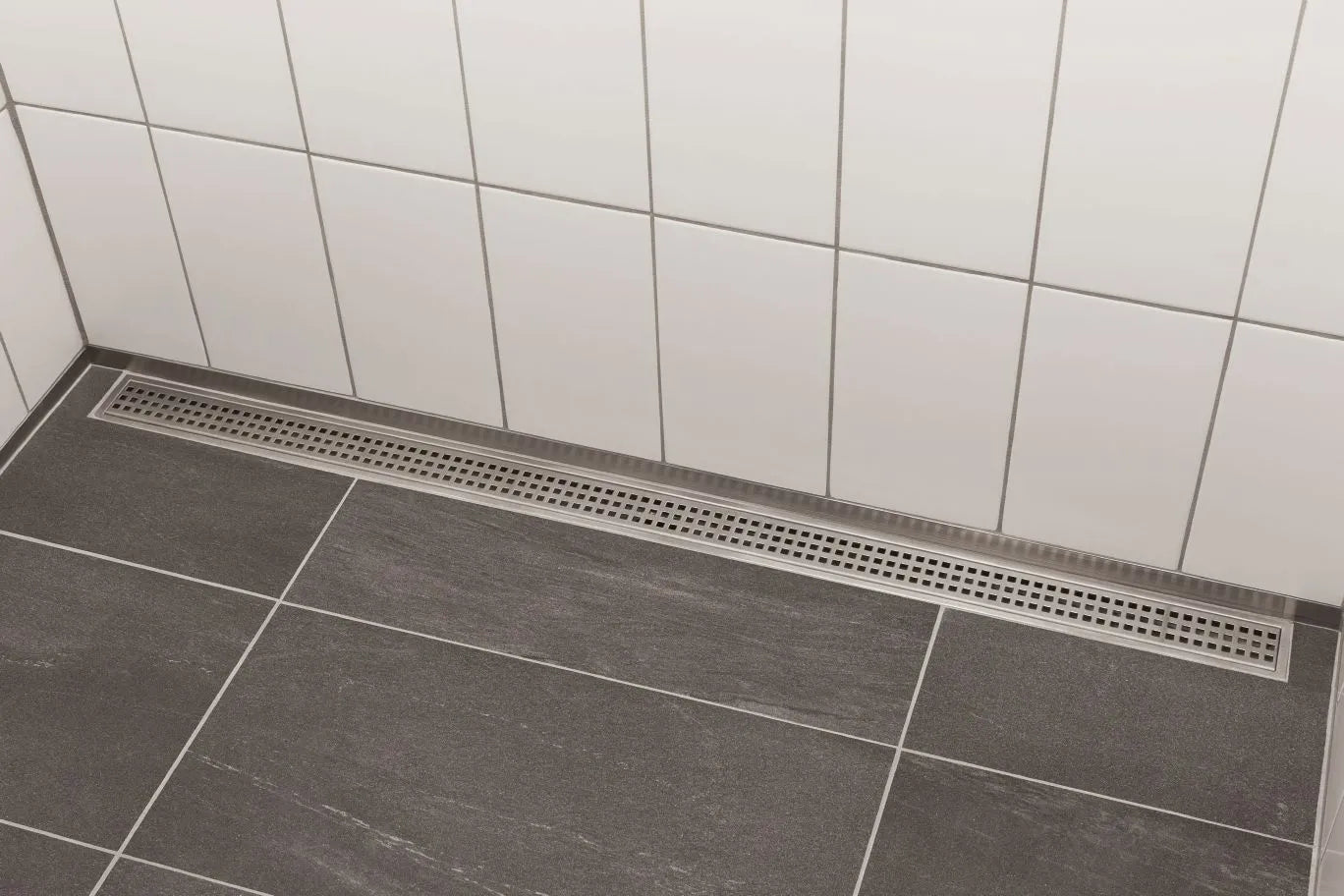 19-11/16" - Schluter KERDI-LINE Linear Drain Centered Channel Kit|| KL1V60E50