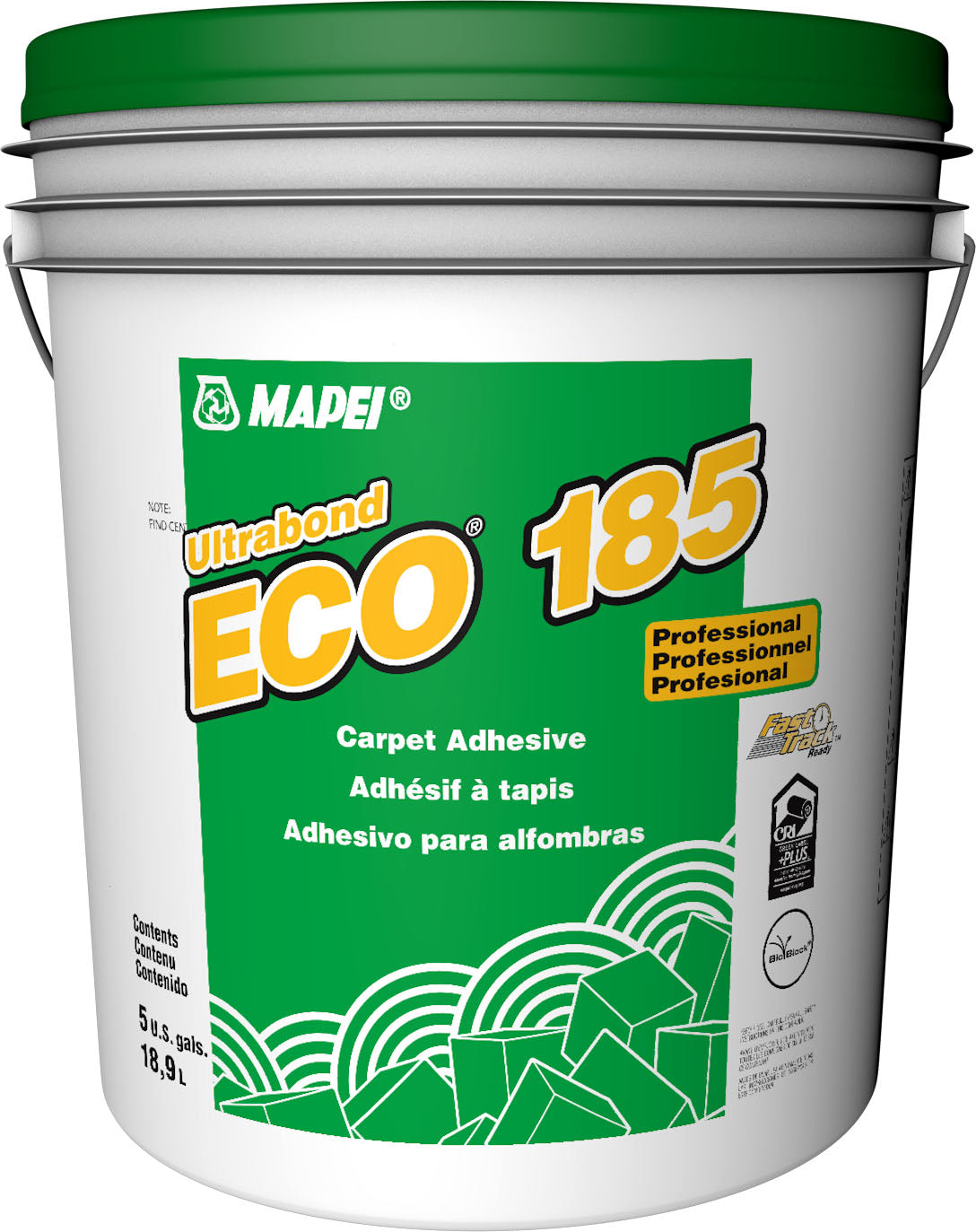 Mapei - Ultrabond ECO 185 Adhésif de qualité professionnelle pour tapis - 18.9 L