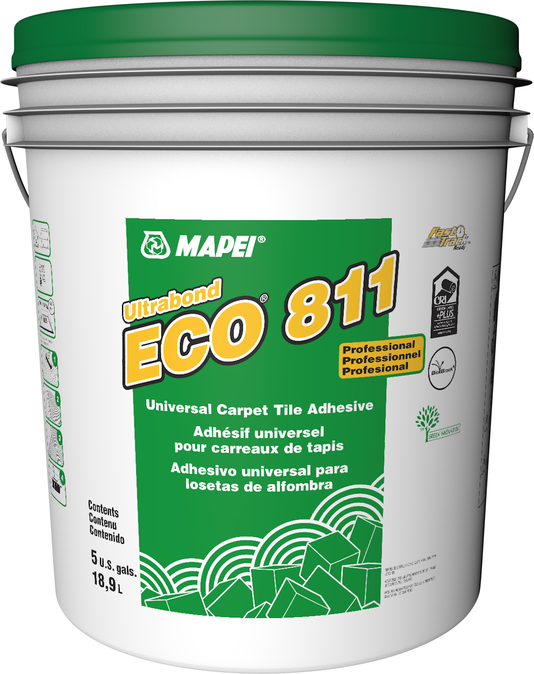 Mapei - Ultrabond ECO 811 Adhésif universel pour carreaux de tapis - 18.9 L
