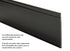 M-D PRO - Base murale en vinyle Pinnacle PVC vierge #020 Charcoal satiné 4-1/2" (114 mm) x 1/4" x 96"