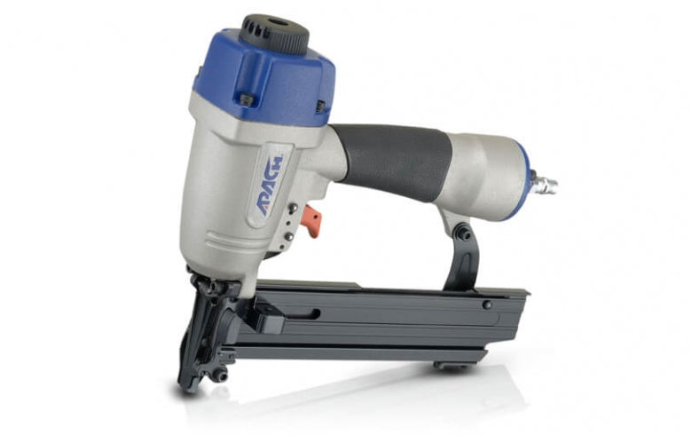Apach - Agrafeuse pneumatique avec chargeur double capacité pour agrafes de calibre 18