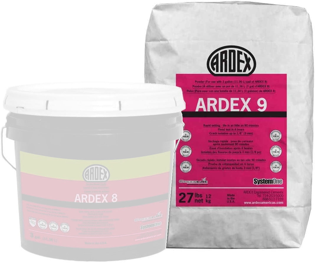 Ardex - 9 Composé d'étanchéisation rapide des fissures, Poudre, Gris - 27 lb