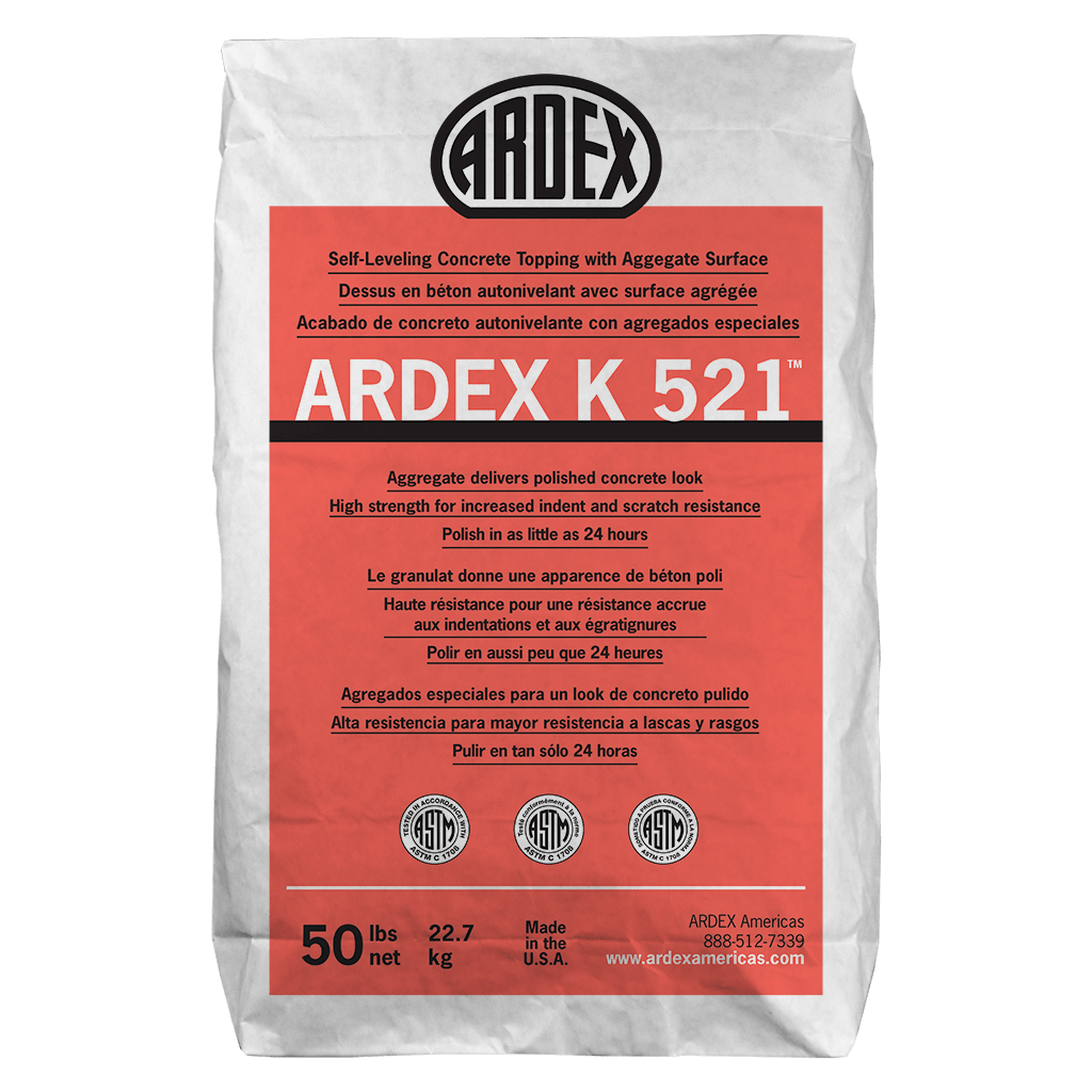Ardex - K 521 Dessus en béton autonivelant avec surface agrégée - 50 lb