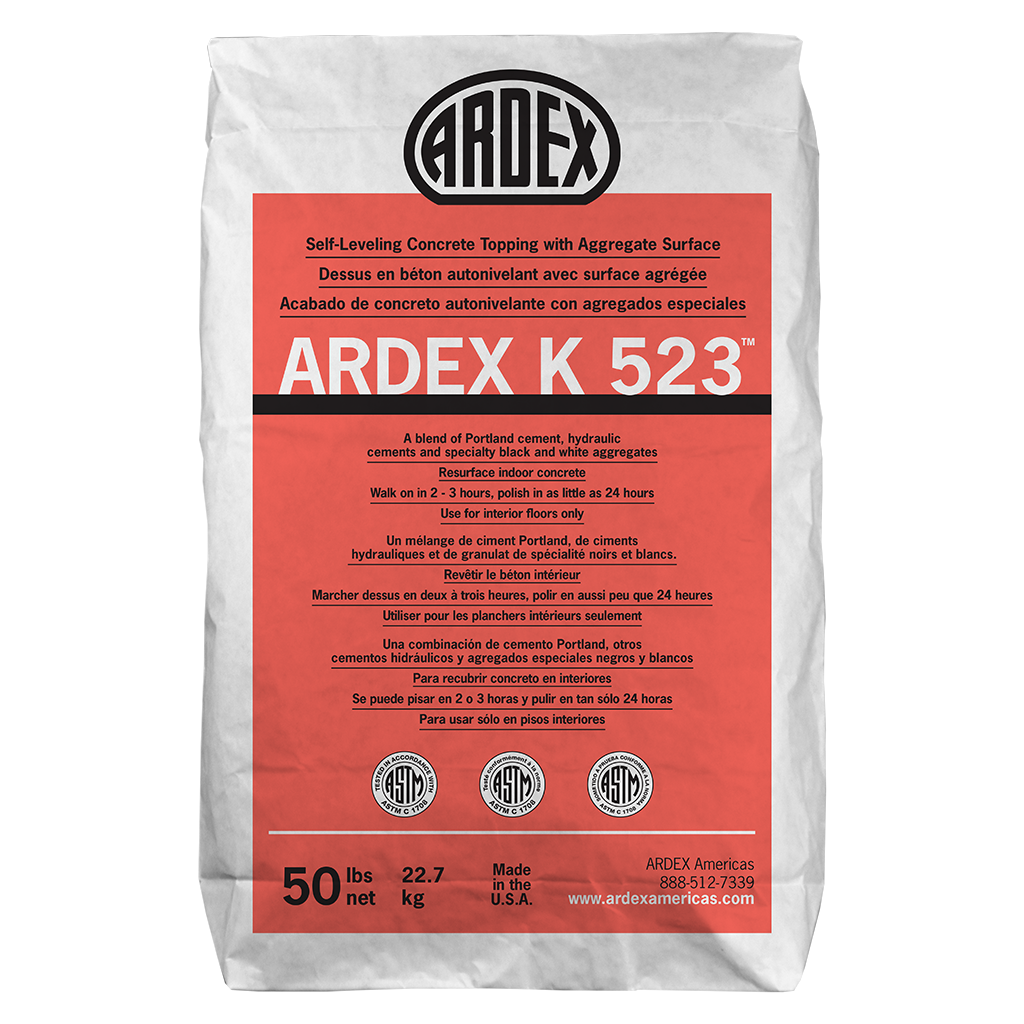 Ardex - K 523 Dessus en béton autonivelant avec surface agrégée - 50 lb