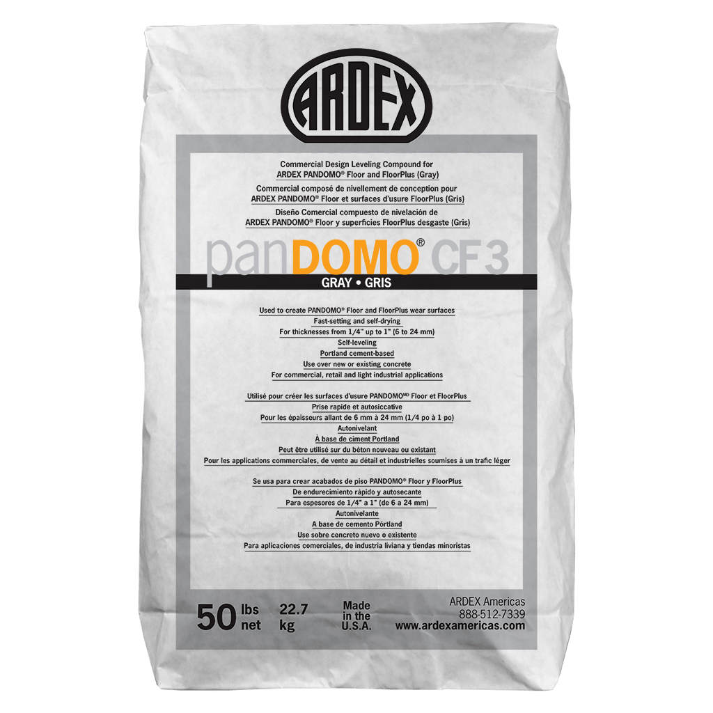 Ardex - Pandomo CF1 Composé de nivellement de conception commerciale, Gris - 50 lb