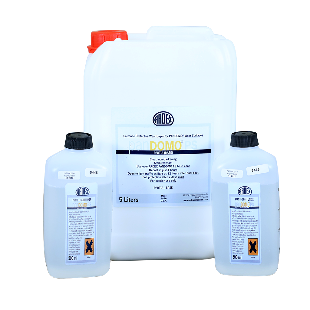 Ardex - Pandomo PS Gloss Couche d'usure protectrice transparente en uréthane - 5 L, 2 x 500 mL