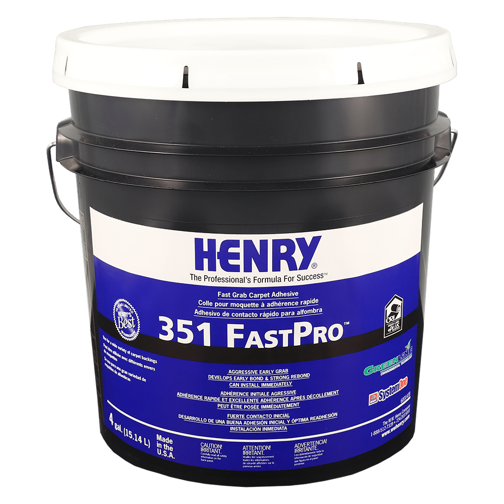 Henry - 351 FastPro Adhésif pour tapis de qualité professionnelle à adhérence rapide - 15.14 L
