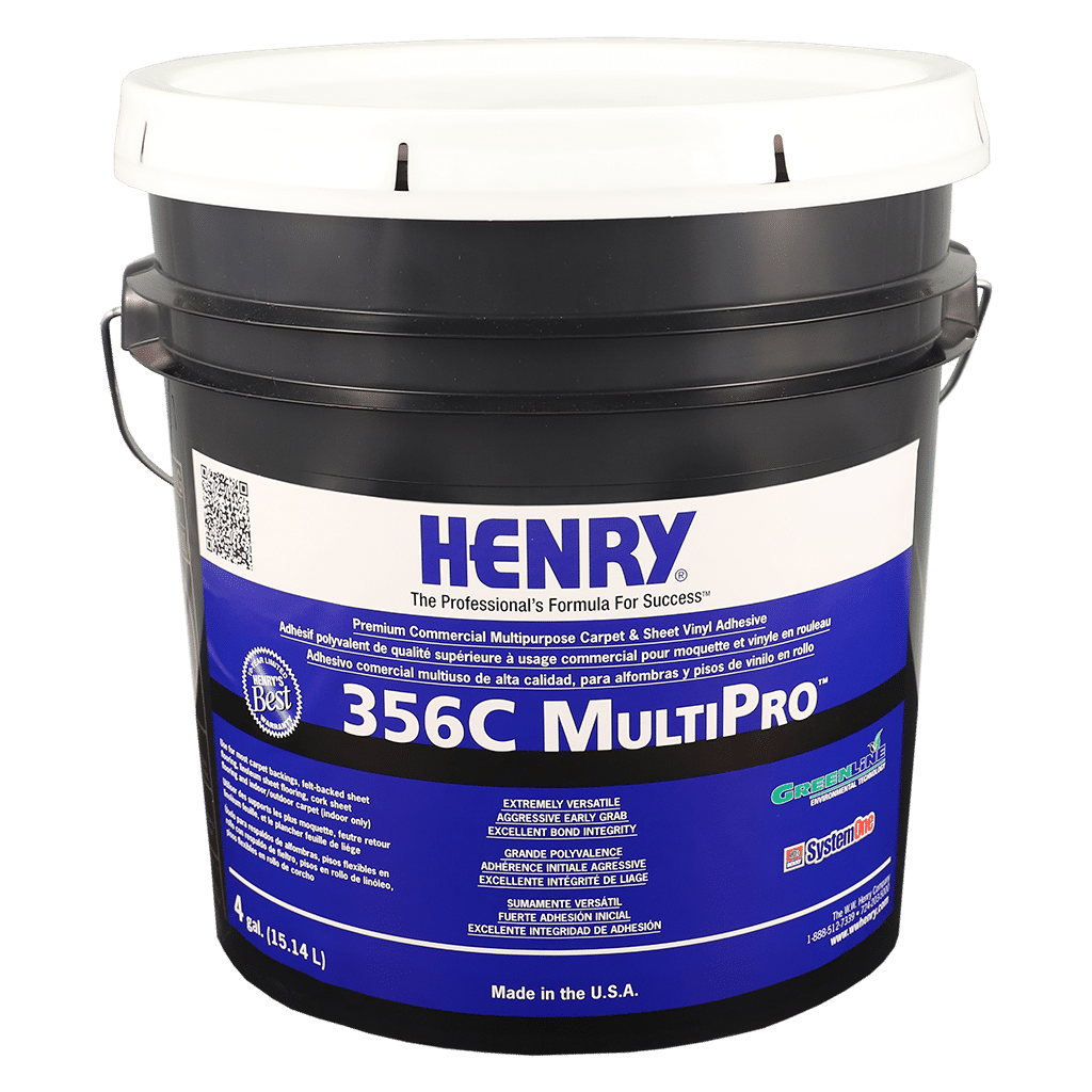 Henry - 356C MultiPro Adhésif polyvalent à usage commercial pour sols - 15.14 L
