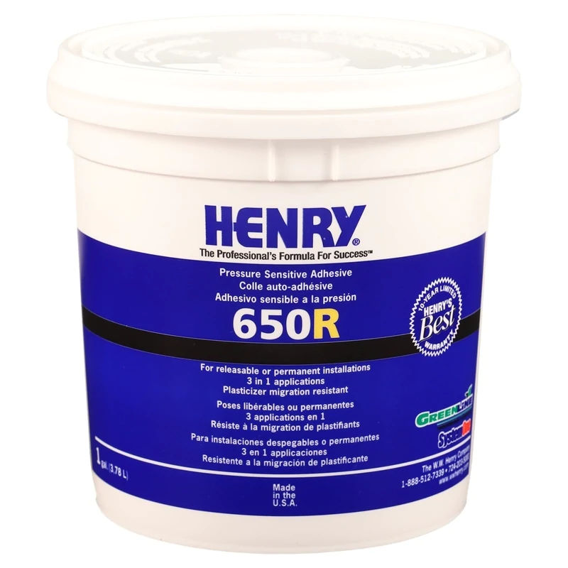 Henry - 650-R Adhésif sensible à la pression à liaison détachable - 3.78 L