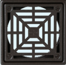 Laticrete - Hydro Ban Grille en bronze huilé 4" x 4"